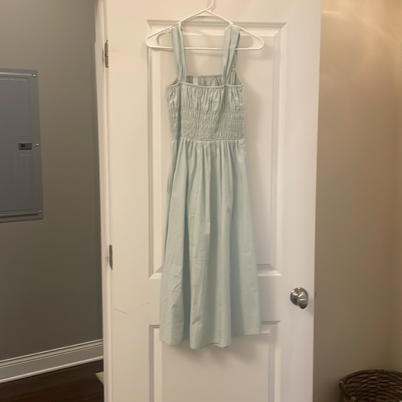 Light blue dress. Size M but can also fit as a S. Worn once. Great condition. - Picture 2 of 2